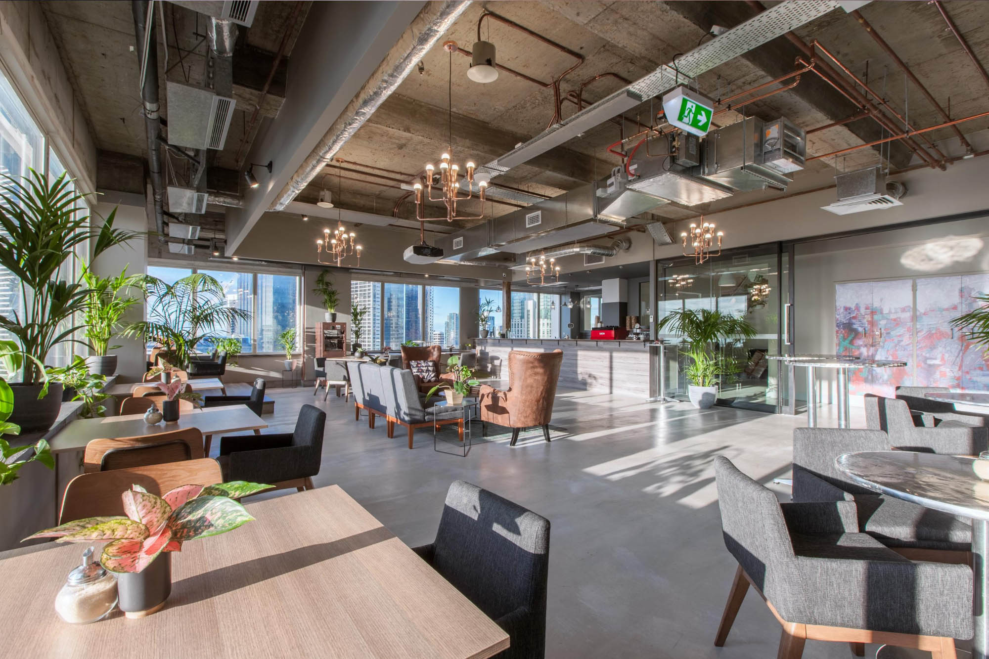 Melbourne CBD event space in cafe style seating